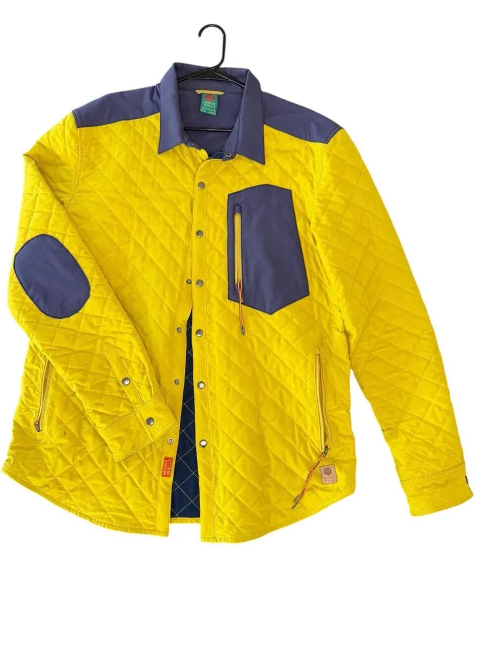 Without Walls Quilted Snap-Front Shirt Jacket Yellow